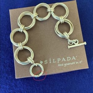 Silpada Sterling Silver Circle Link Bracelet - READ DETAILS